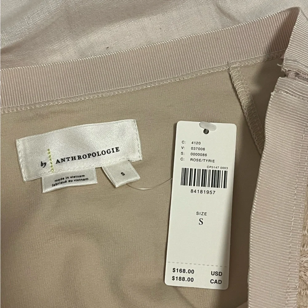 Anthropologie Sheer Embroidered Cream Midi Skirt - Picture 11 of 12